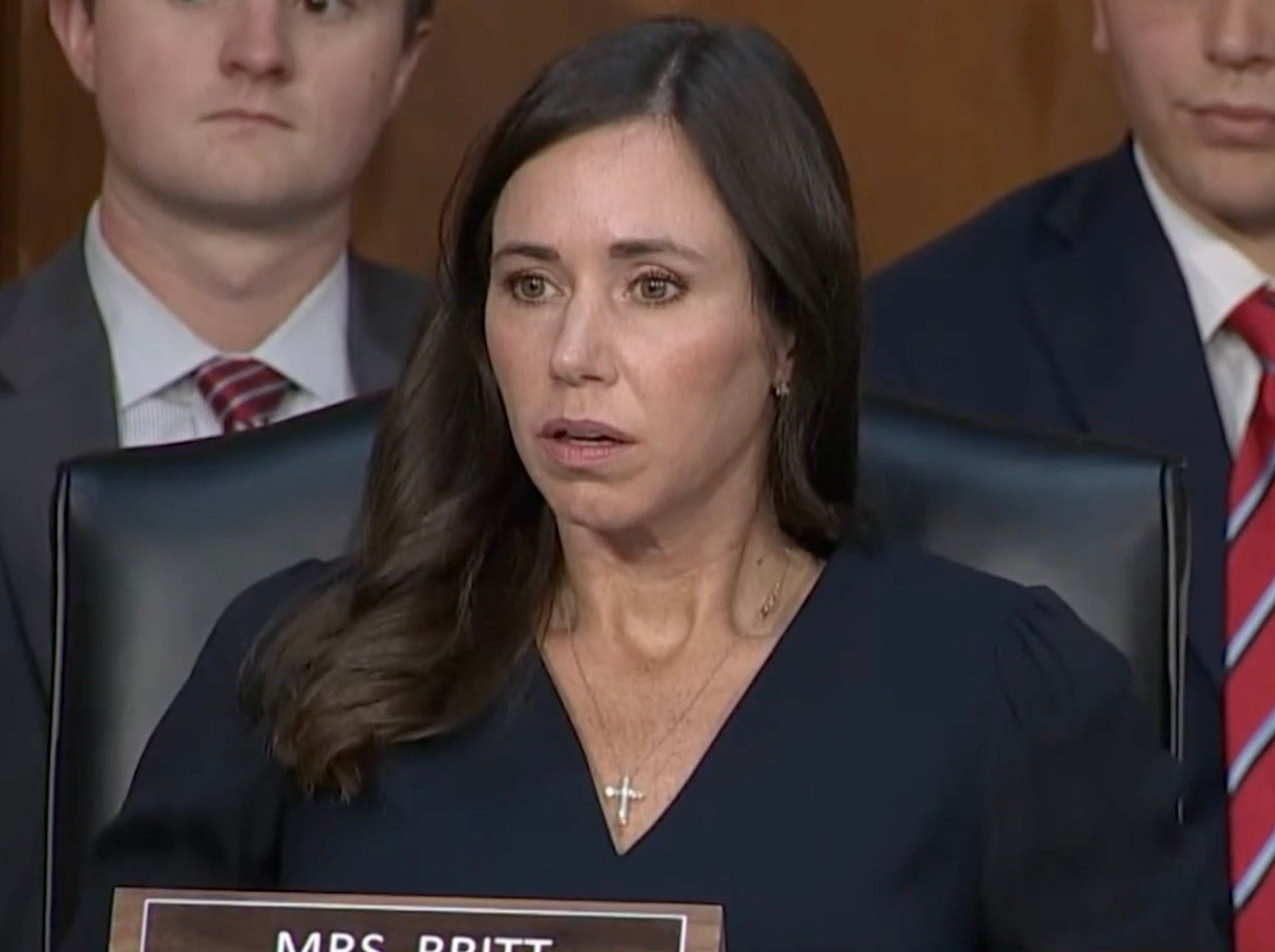 Senator Katie Britt's shocked reaction